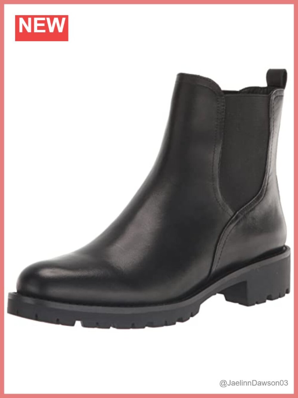 Waterproof Chelsea Ankle Bootie Leather Slip On